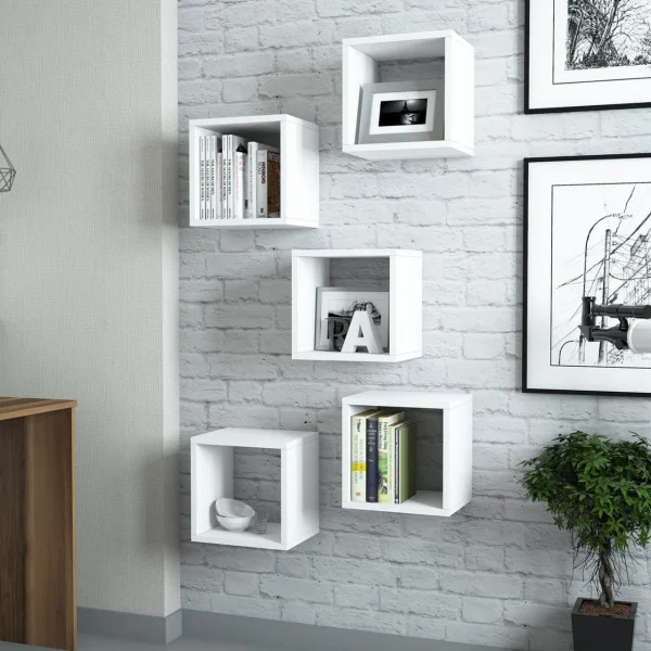 Box wall shelves