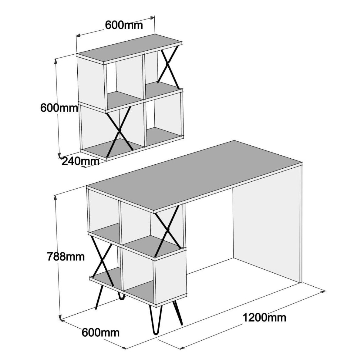 طاولة دراسة موديل Extra - Image 4