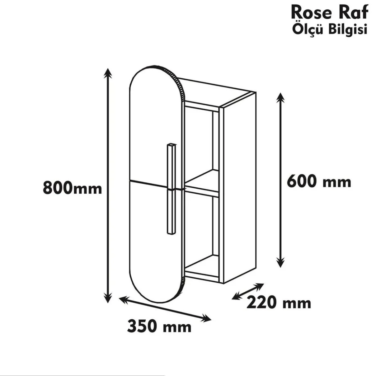 ⁦رفوف حائط موديل Rose⁩ - الصورة ⁦3⁩